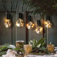 Solight vonkajšia reťaz s dekoratívnym LED žiarovkami, 10x micro LED, žiarovka, 3m, 3xAA