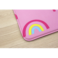 Detský penový koberec Pink rainbows - na von aj na doma