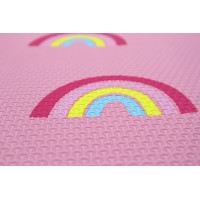 Detský penový koberec Pink rainbows - na von aj na doma