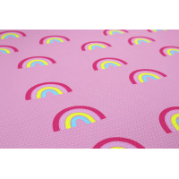Detský penový koberec Pink rainbows - na von aj na doma