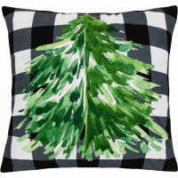 Obliečka na vankúš NORDIC Velvet 45x45 cm - Zelený strom