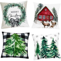 Obliečka na vankúš NORDIC Velvet 45x45 cm - Zelený strom