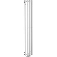 Sapho PILON vykurovacie teleso 270x1800mm, so štyrmi háčikmi pre uterák, biela mat IZ121T