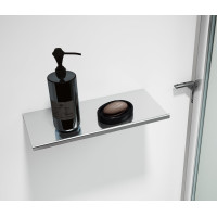 Polysan ESCA SHELF polička do profilu 230x120mm, chróm ES8410