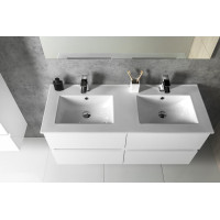Aqualine PANEDA umývadlová skrinka 119x55x45, 2cm, biela PN212