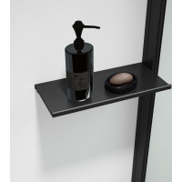 Polysan ESCA SHELF polička do profilu 230x120mm, čierna mat ES8425