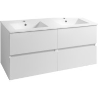 Aqualine PANEDA umývadlová skrinka 119x55x45, 2cm, biela PN212