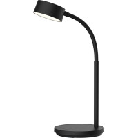 Solight LED stolná lampička, 4,5 W, 300lm, 3CCT, čierna, podstavec