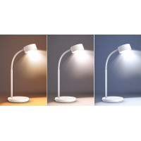 Solight LED stolná lampička, 4,5 W, 300lm, 3CCT, biela, podstavec