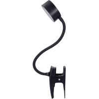 Solight LED stolná nabíjacia lampička, 2W, 210lm, 3CCT, čierna, clip