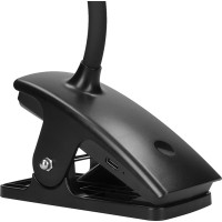 Solight LED stolná nabíjacia lampička, 2W, 210lm, 3CCT, čierna, clip