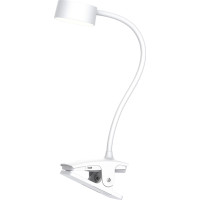 Solight LED stolná nabíjacia lampička, 2W, 210lm, 3CCT, biela, clip