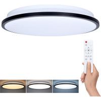 Solight LED osvetlenie s diaľkovým ovládačom Jamil, 48W, 3360lm, 40cm, zmena chromatickosti, stmievateľné