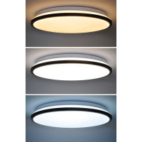 Solight LED osvetlenie s diaľkovým ovládačom Jamil, 48W, 3360lm, 40cm, zmena chromatickosti, stmievateľné