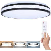 Solight LED osvetlenie s diaľkovým ovládačom Laskos, 48W, 3360lm, 39cm, zmena chromatickosti, stmievateľné
