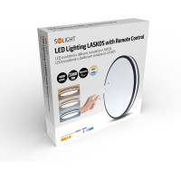 Solight LED osvetlenie s diaľkovým ovládačom Laskos, 48W, 3360lm, 39cm, zmena chromatickosti, stmievateľné