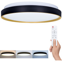 Solight LED osvetlenie s diaľkovým ovládačom Cala, 48W, 3360lm, 38cm, zmena chromatičnosti, stmievateľné