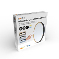 Solight LED osvetlenie s diaľkovým ovládačom Cala, 48W, 3360lm, 38cm, zmena chromatičnosti, stmievateľné
