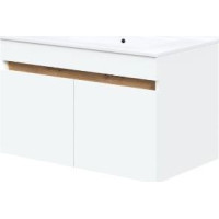 Kúpeľňová závesná skrinka pod umývadlo FIGARO 60 cm - biela