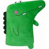 Tvarovaný vankúš CROCO 30x24 cm - zelený