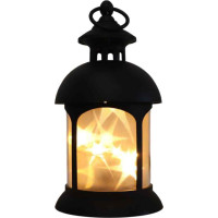 Dekoratívny lampáš COZZY - 12x12x23, 5 cm - čierna