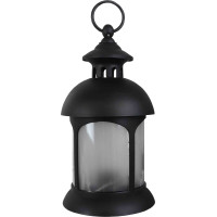 Dekoratívny lampáš COZZY - 12x12x23, 5 cm - čierna