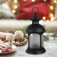 Dekoratívny lampáš COZZY - 12x12x23, 5 cm - čierna