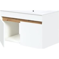 Kúpeľňová závesná skrinka pod umývadlo FIGARO 60 cm - biela