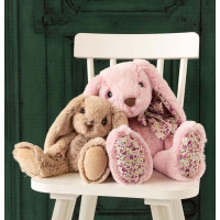 Doudou Histoire d´Ours Plyšový kamarát ružový zajačik 50 cm