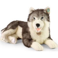 Rappa Plyšový pes husky ležiaci 60 cm ECO-FRIENDLY