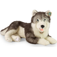 Rappa Plyšový pes husky ležiaci 60 cm ECO-FRIENDLY