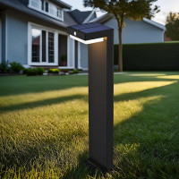 Solight LED solárne stĺpikové osvetlenie Palermo, 5W, 400lm, 3000K