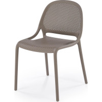 Jedálenská plastová stolička ZOEY - khaki