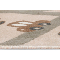 Detský koberček Adventures 105972 Cream Brown Grey
