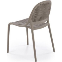 Jedálenská plastová stolička ZOEY - khaki