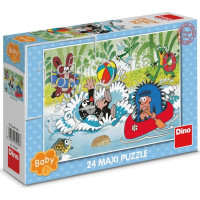 Dino Puzzle Krtko vo vode 24 dielikov maxi
