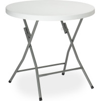 Okrúhly cateringový stôl BANKIET 80 cm - biely