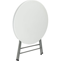Okrúhly cateringový stôl BANKIET 80 cm - biely