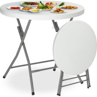 Okrúhly cateringový stôl BANKIET 80 cm - biely