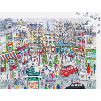 Galison Fóliové puzzle Michael Storrings Vianočný Paríž 1000 dielikov