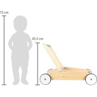 small foot Detské chodítko šedé