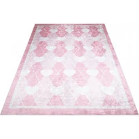 Detský koberček EMMA - Srdiečka - ružový