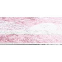 Detský koberček EMMA - Srdiečka - ružový