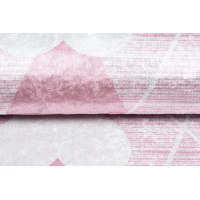 Detský koberček EMMA - Srdiečka - ružový