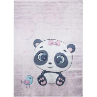 Detský koberček EMMA - Panda s vtáčikom