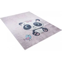 Detský koberček EMMA - Panda s vtáčikom