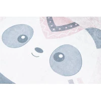 Detský koberček EMMA - Panda indián - ružový