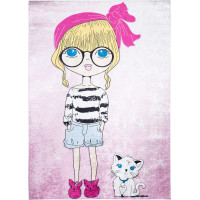 Detský koberček EMMA - Slečna s mačičkou