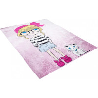 Detský koberček EMMA - Slečna s mačičkou