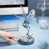 RoboTime 3D mechanická skladačka Modrý motýľ